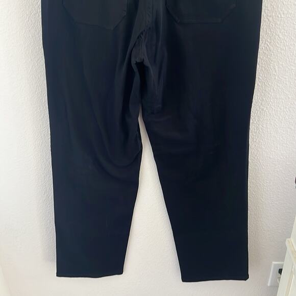 Salem7 Skeleton Black Denim Jeans Black Stretch Rhinestone Exposed Fly 34 - Picture 8 of 10